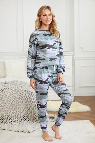 Camo Lounge Set - Corinne Boutique Family Owned and Operated USA