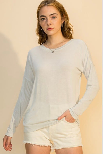 Rachel Relaxed Basic Top - Corinne Boutique Family Owned and Operated USA