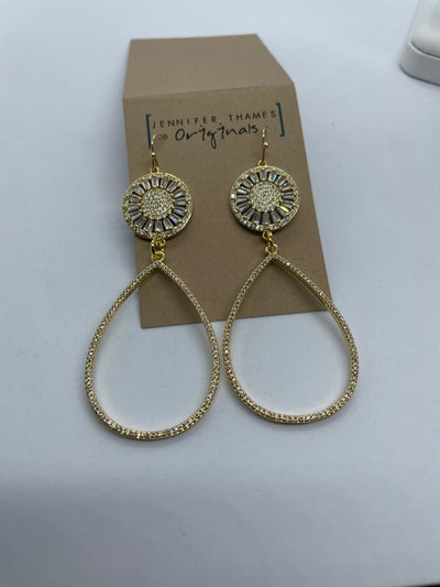 Abigail Earrings by Jennifer Thames - Corinne Boutique Family Owned and Operated USA