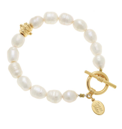Genuine Freshwater Pearl Bracelet by Susan Shaw - Corinne an Affordable Women's Clothing Boutique in the US USA