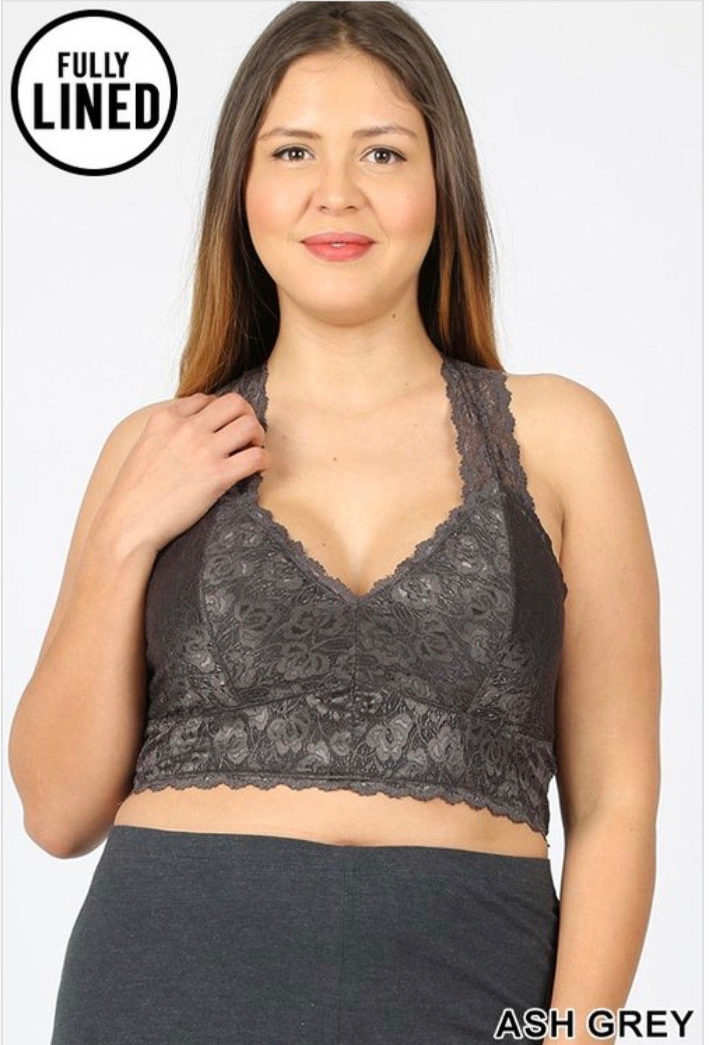 Lace Bralette Plus - Corinne an Affordable Women's Clothing Boutique in the US USA