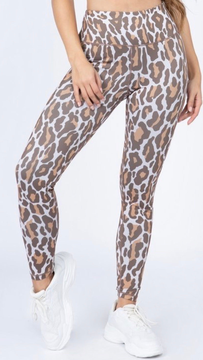 Leah Leopard Workout Legging - Corinne an Affordable Women's Clothing Boutique in the US USA
