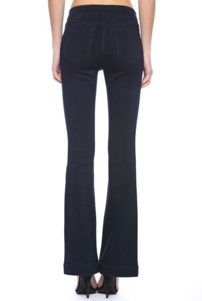 Lanie Trendy Ultra Stretch Pull-on Flares - Corinne Boutique Family Owned and Operated USA