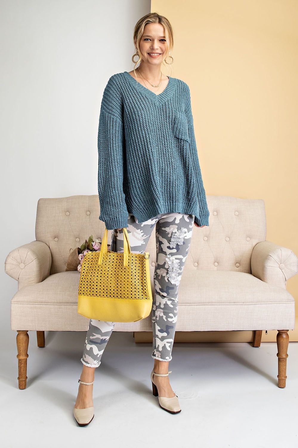 Eva Everyday Sweater - Corinne Boutique Family Owned and Operated USA