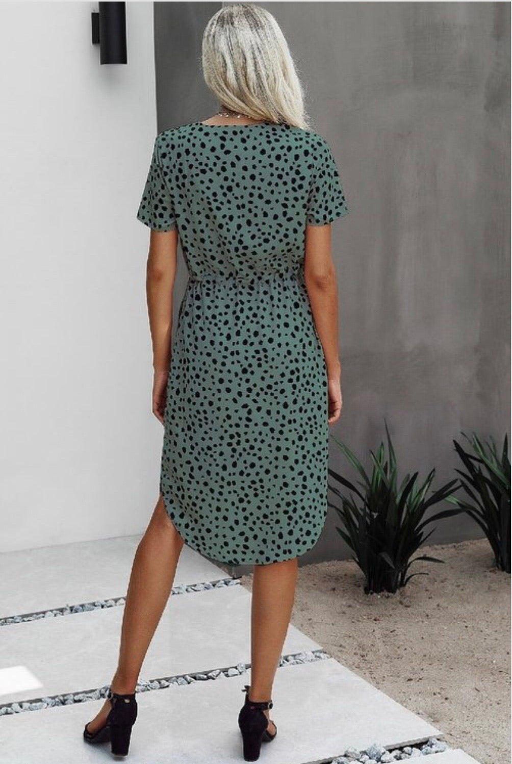 Kennedy Polka Dot Dress - Corinne Boutique Family Owned and Operated USA