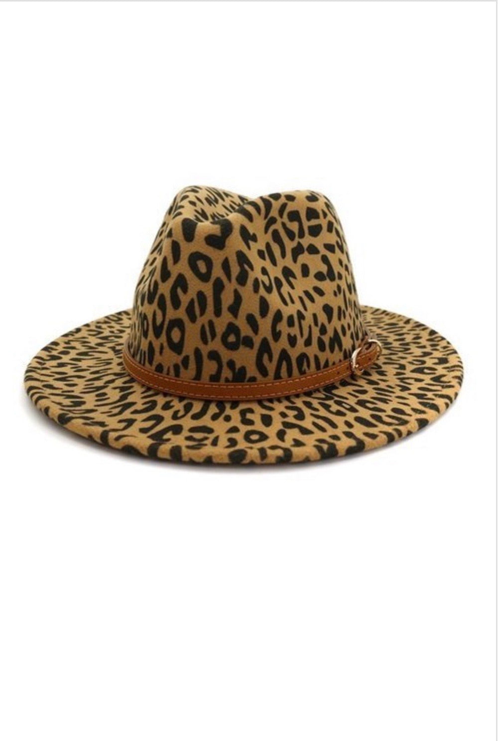 Leopard Fedora Hat - Corinne Boutique Family Owned and Operated USA