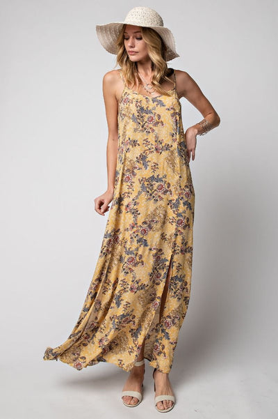 Mimosa Floral Maxi Dress - Corinne Boutique Family Owned and Operated USA