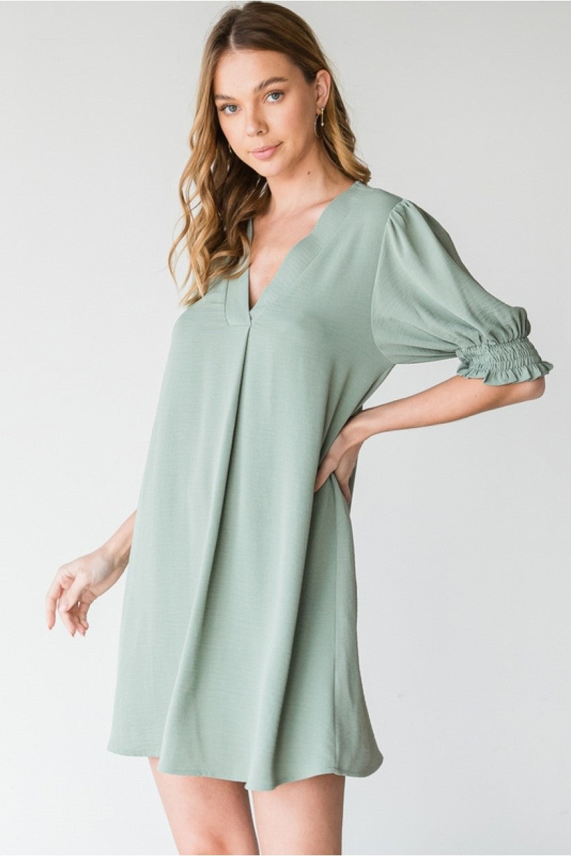 Sadie Sage V-neck Dress - Corinne Boutique Family Owned and Operated USA