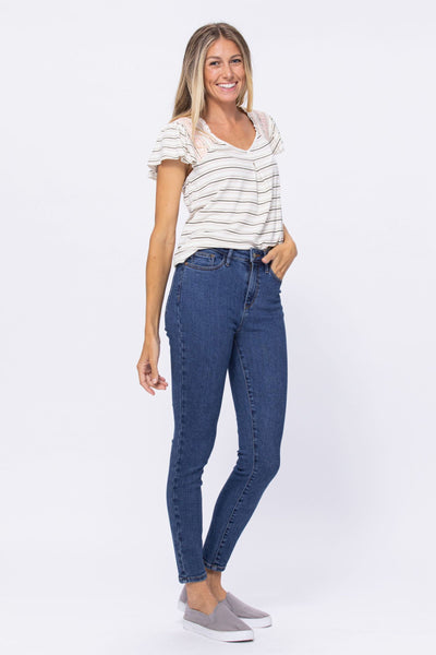Judy Blue Stone Washed Skinny - Corinne Boutique Family Owned and Operated USA