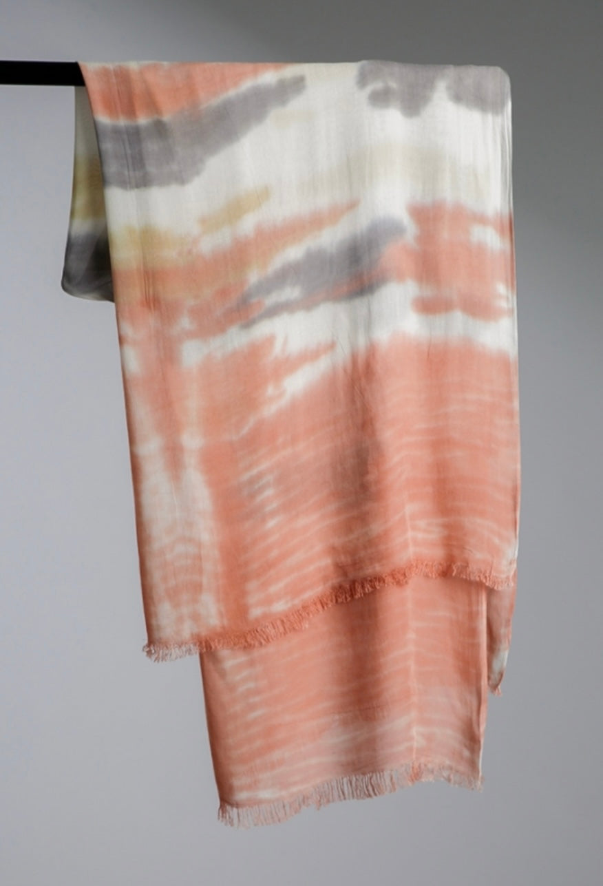 Sunset Tie Dye Scarf - Corinne Boutique Family Owned and Operated USA