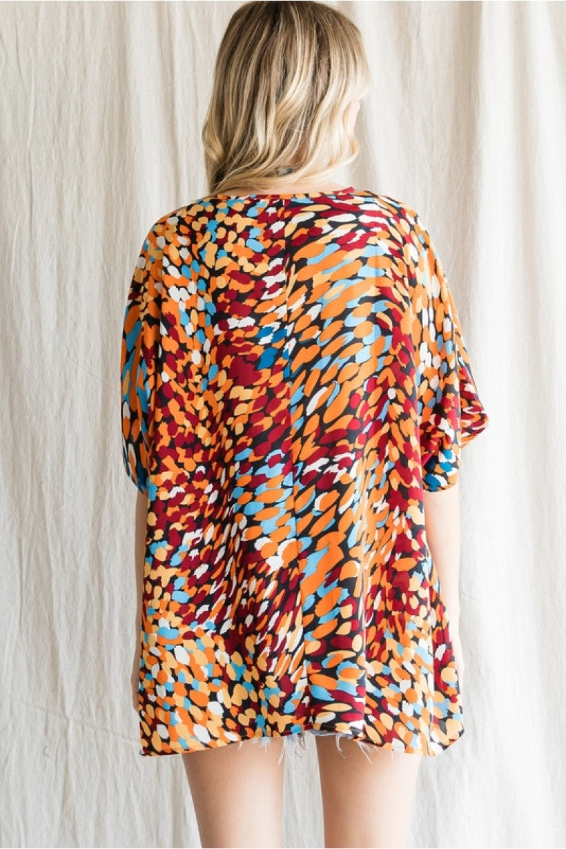 Mason Multi-Print Top - Corinne Boutique Family Owned and Operated USA