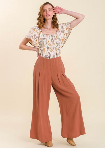 Leanne Linen Blend Pants - Corinne Boutique Family Owned and Operated USA