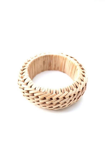 Wicker Bangle Bracelet - Corinne Boutique Family Owned and Operated USA