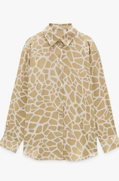 Annie Animal Print Blouse - Corinne Boutique Family Owned and Operated USA