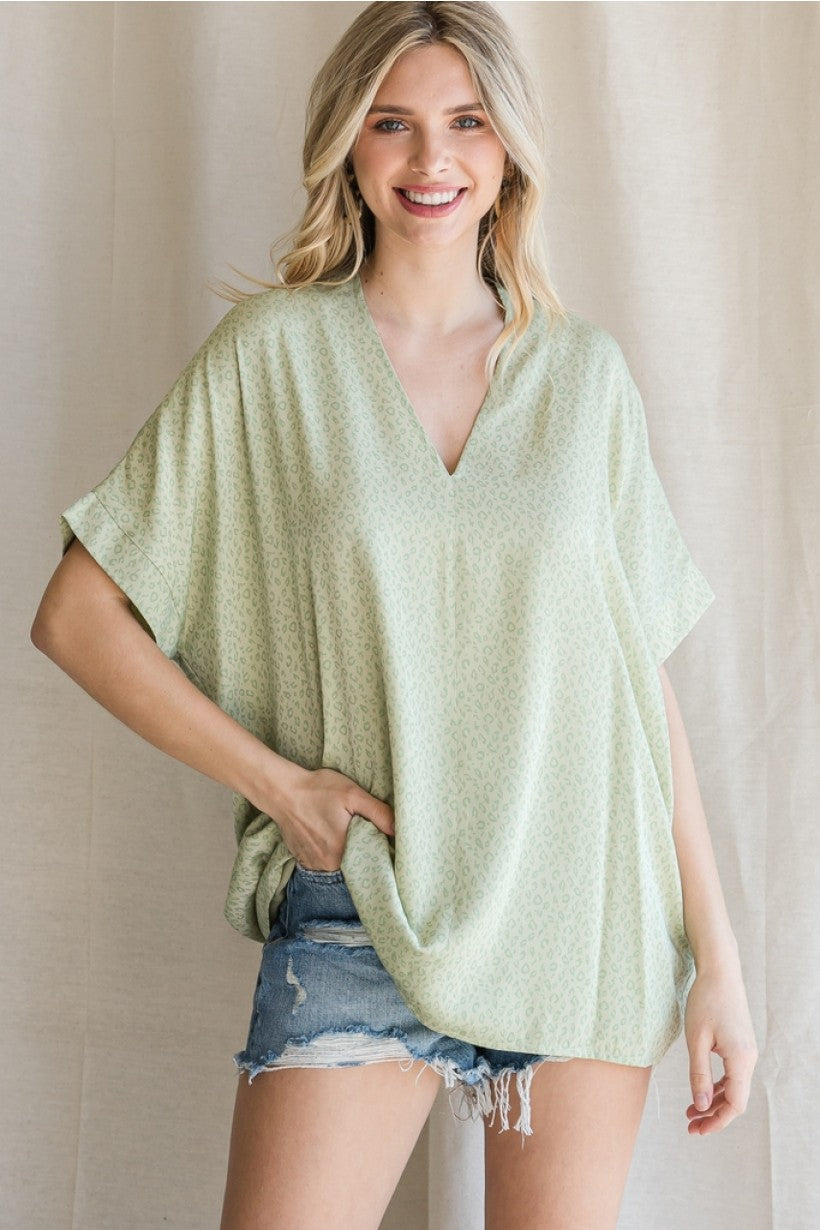 Mason Boxy Embossed Top - Corinne Boutique Family Owned and Operated USA