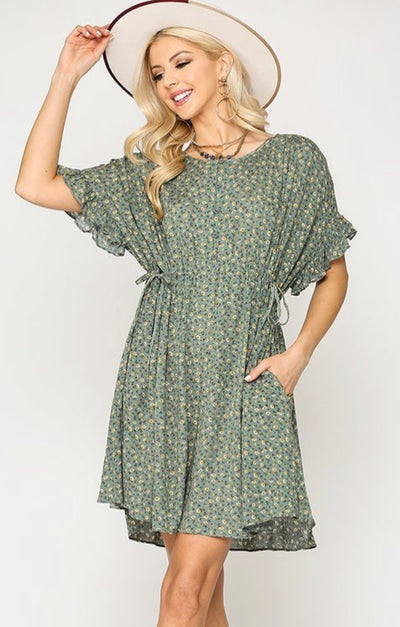 Farley Floral Print Dress - Corinne Boutique Family Owned and Operated USA