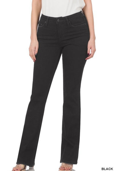 Sally Boot Cut Stretch Jeans - Corinne Boutique Family Owned and Operated USA