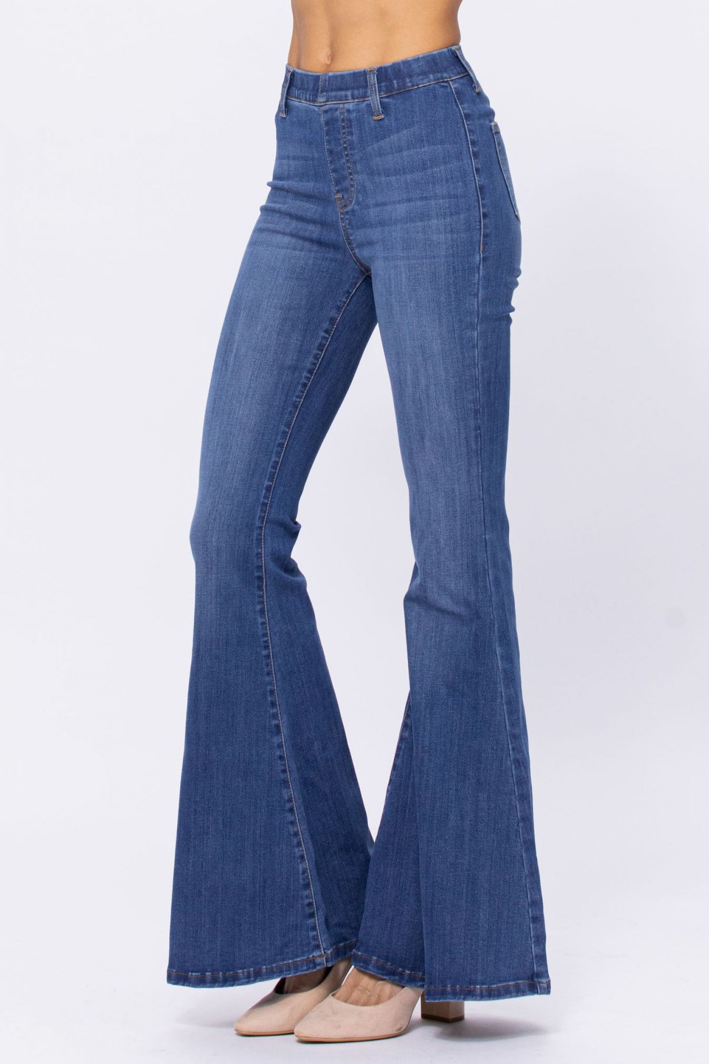 Judy Blue Pull-On Super Flares - Corinne Boutique Family Owned and Operated USA