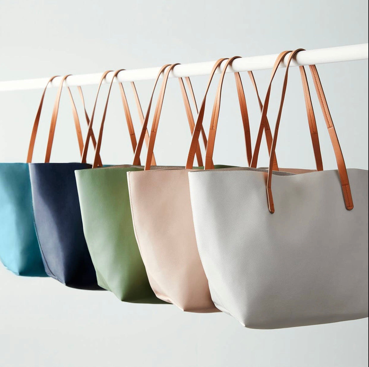Classic Leather Tote - Corinne Boutique Family Owned and Operated USA