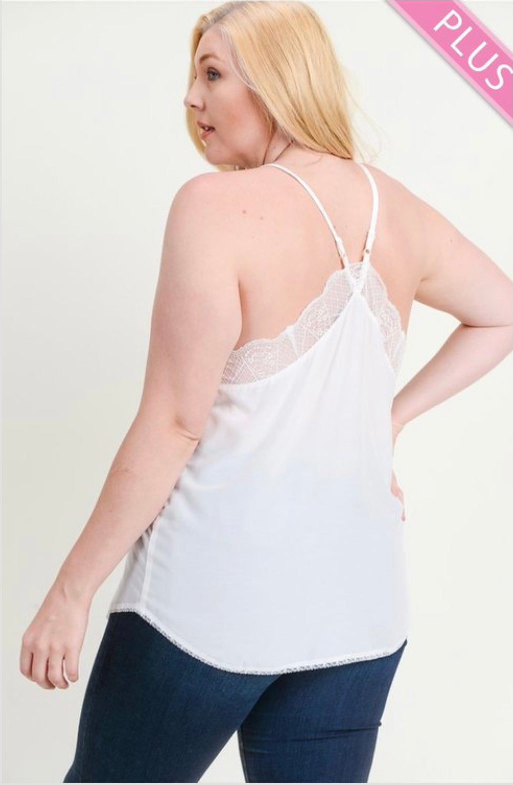 Raine Racerback Cami Plus - Corinne Boutique Family Owned and Operated USA