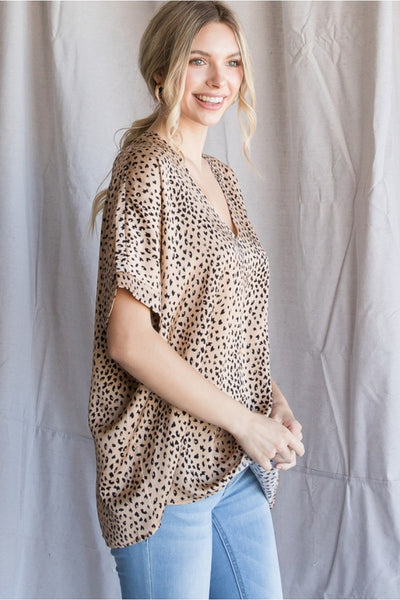 Sadie Satin Top - Corinne Boutique Family Owned and Operated USA