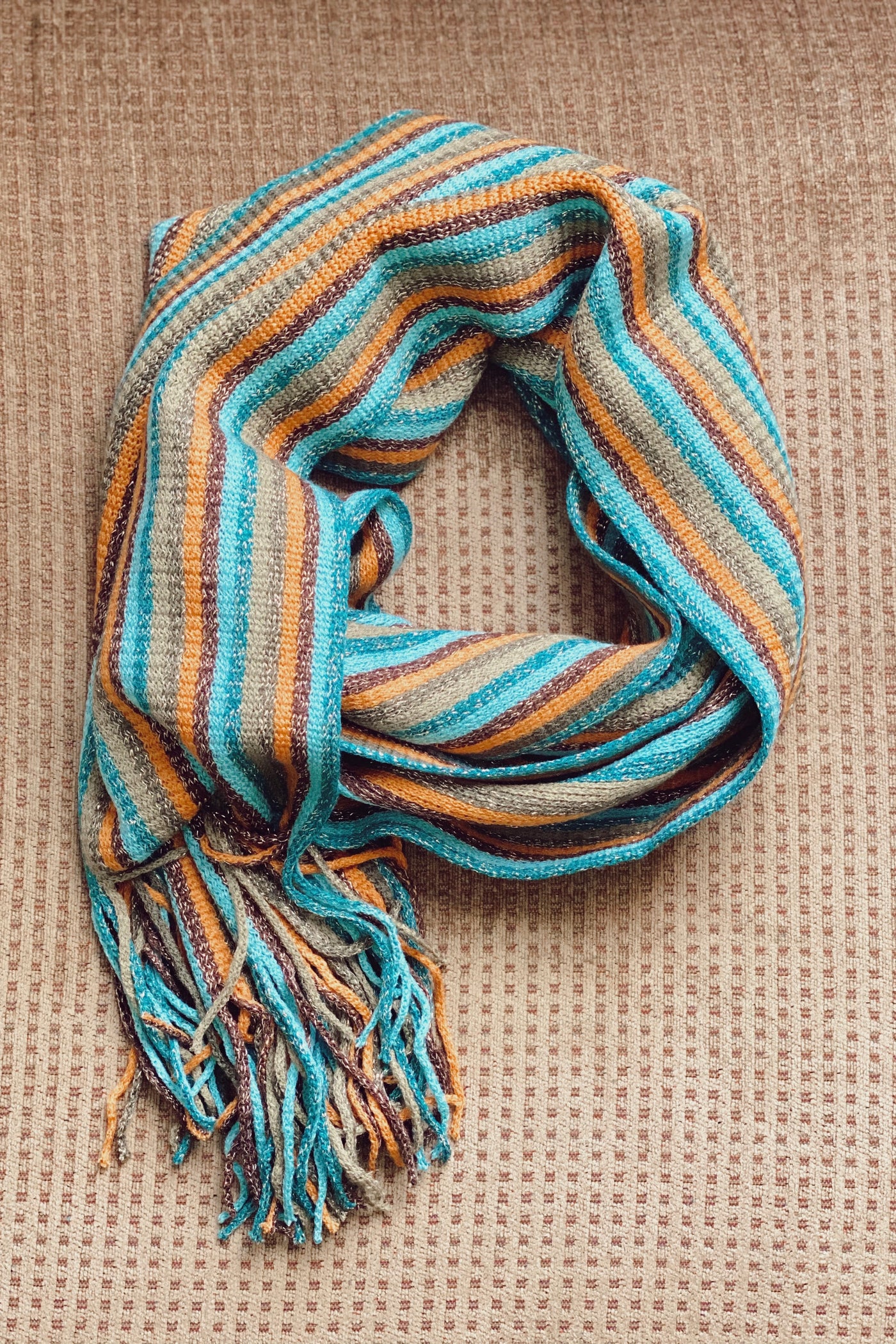 Multi Color Fringe Scarf - Corinne Boutique Family Owned and Operated USA