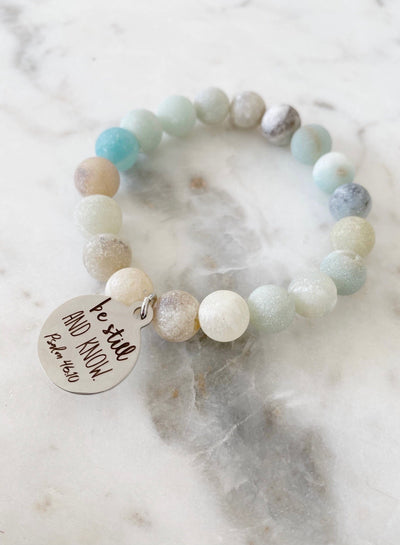Amazonite Charm Bracelet - Corinne Boutique Family Owned and Operated USA