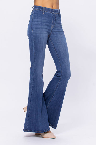 Judy Blue Pull-On Super Flares - Corinne Boutique Family Owned and Operated USA