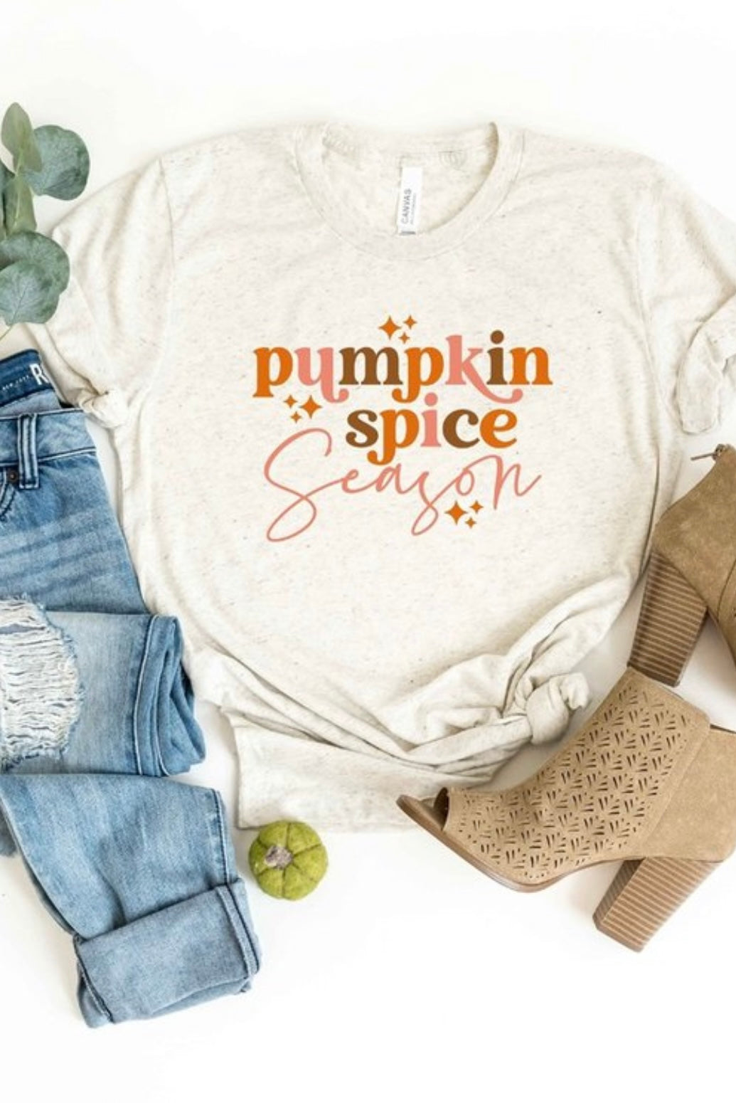 Pumpkin Spice Graphic Tee - Corinne Boutique Family Owned and Operated USA