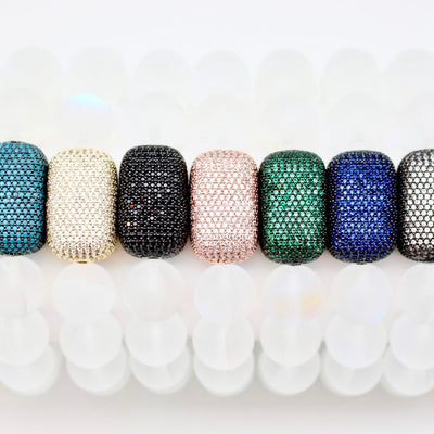 Karli Buxton Pavé Swarovski Crystal Moonstone Bracelet - Corinne Boutique Family Owned and Operated USA