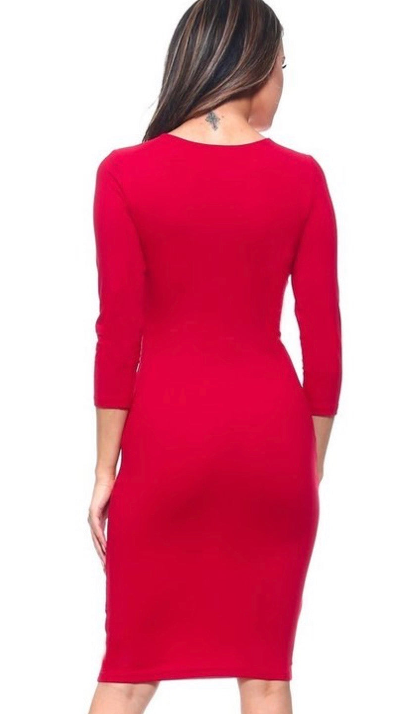 Gail Midi Bodycon Dress - Corinne an Affordable Women's Clothing Boutique in the US USA