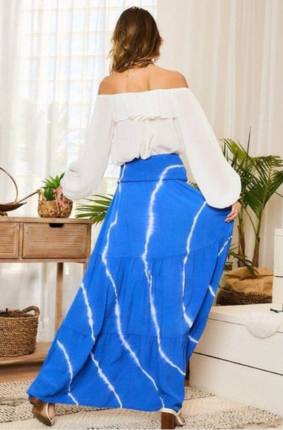 Alaina High Waist Maxi Skirt - Corinne Boutique Family Owned and Operated USA