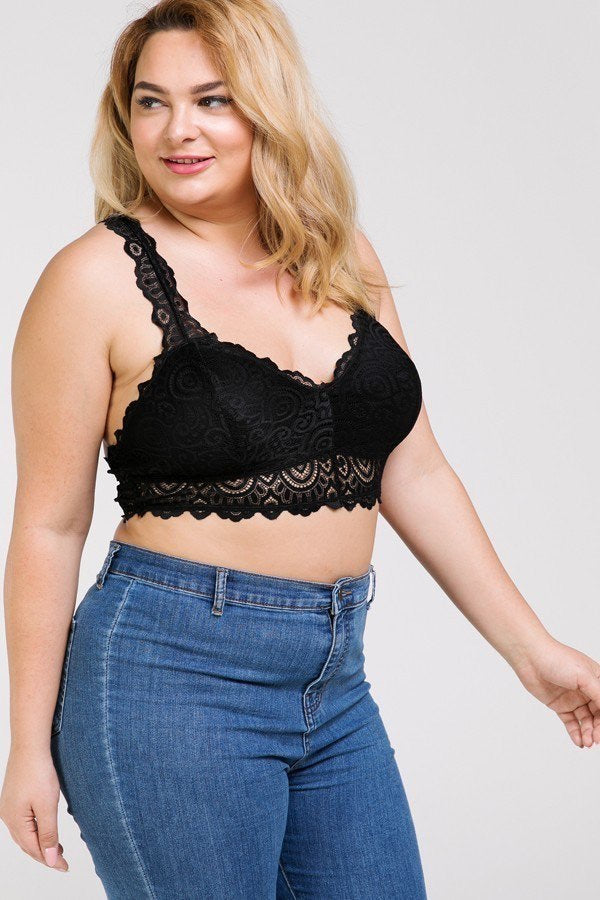 Bralette Plus - Corinne an Affordable Women's Clothing Boutique in the US USA