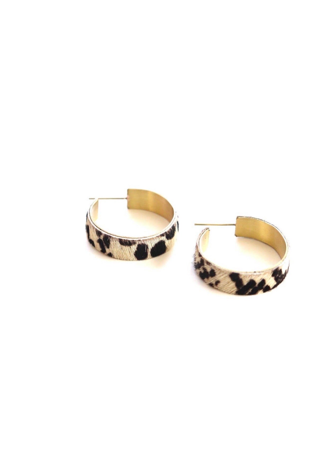 Animal Print Leopard Hoops - Corinne Boutique Family Owned and Operated USA