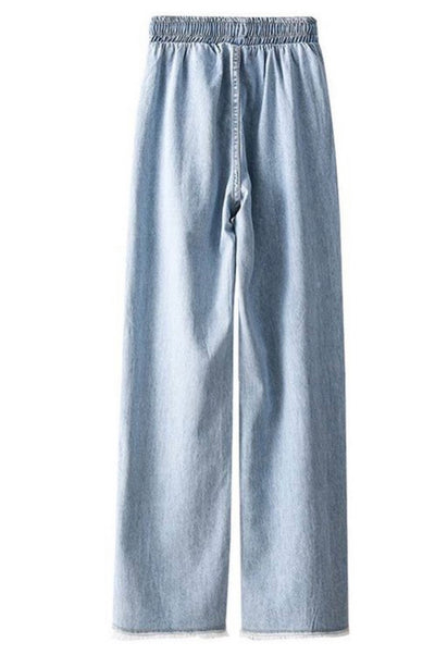 Etta Wide Leg Denim Pants - Corinne Boutique Family Owned and Operated USA