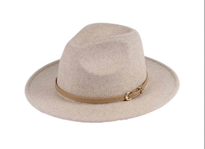 Beige Mix Fedora - Corinne Boutique Family Owned and Operated USA