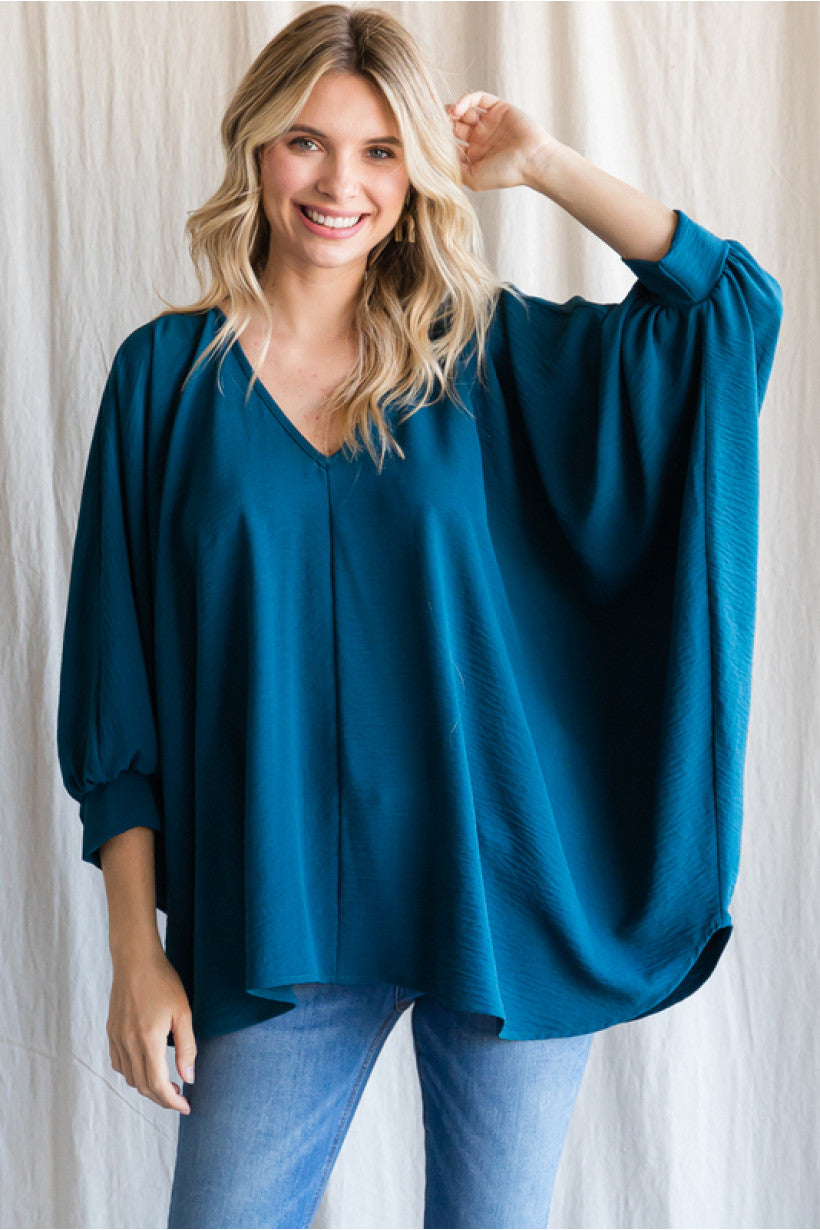 Maggie  Dolman Sleeve Top - Corinne Boutique Family Owned and Operated USA