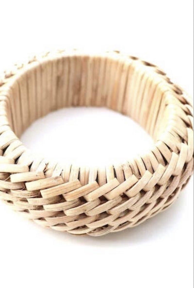 Wicker Bangle Bracelet - Corinne Boutique Family Owned and Operated USA