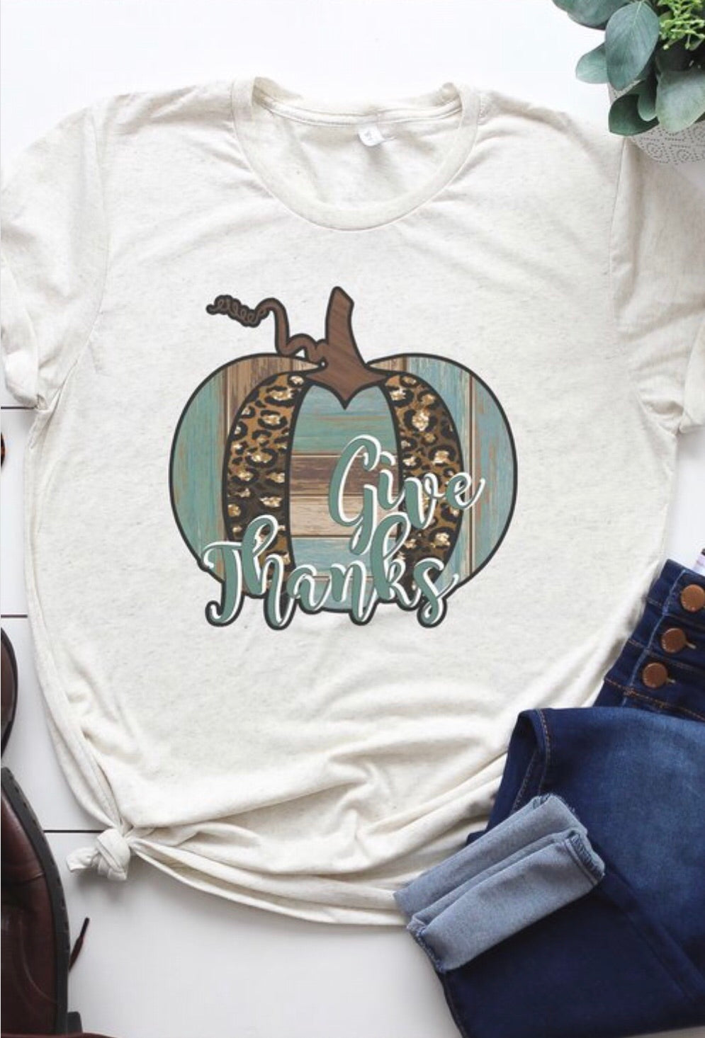 Give Thanks Graphic Tee - Corinne an Affordable Women's Clothing Boutique in the US USA