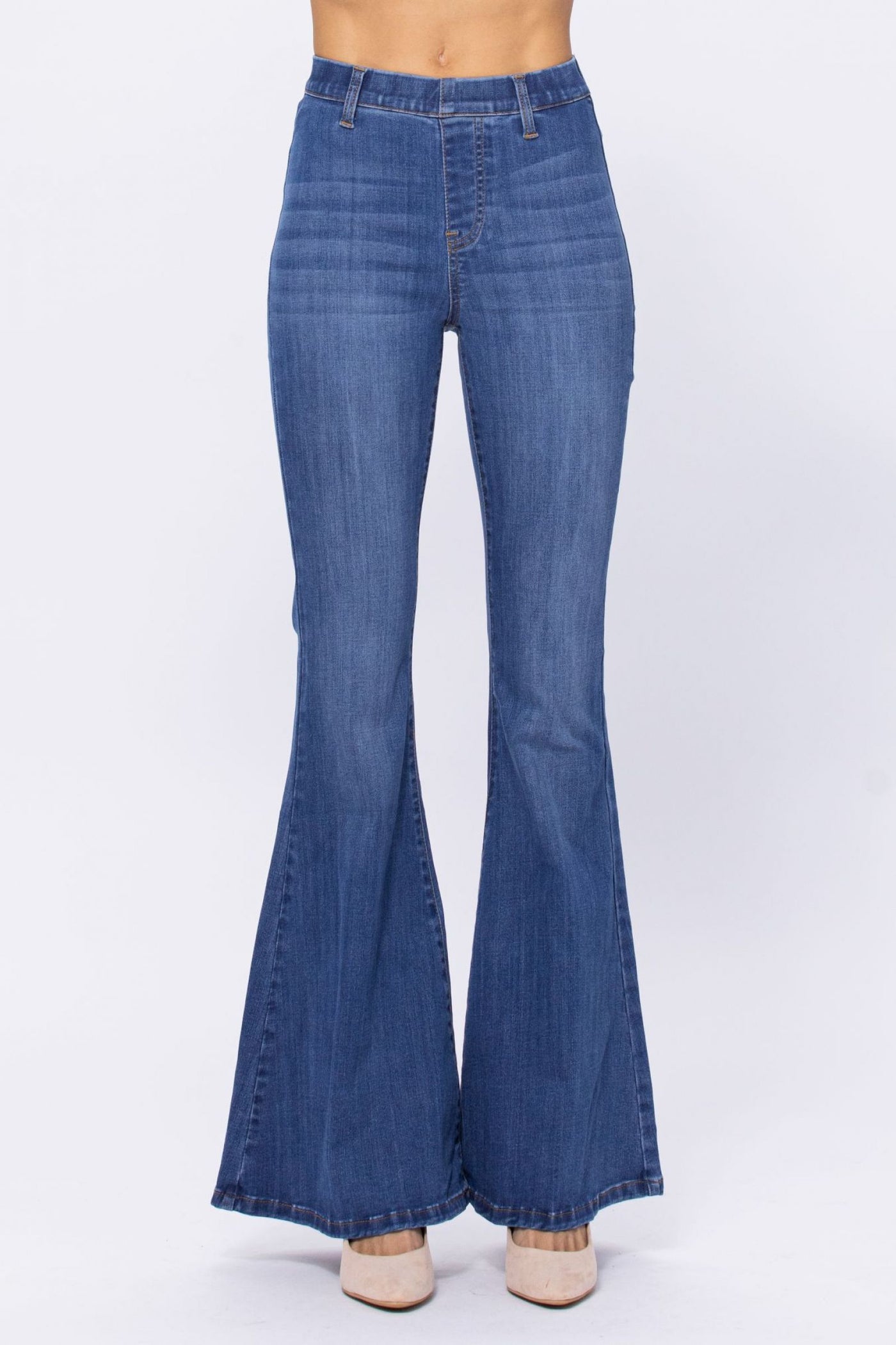 Judy Blue Pull-On Super Flares - Corinne Boutique Family Owned and Operated USA