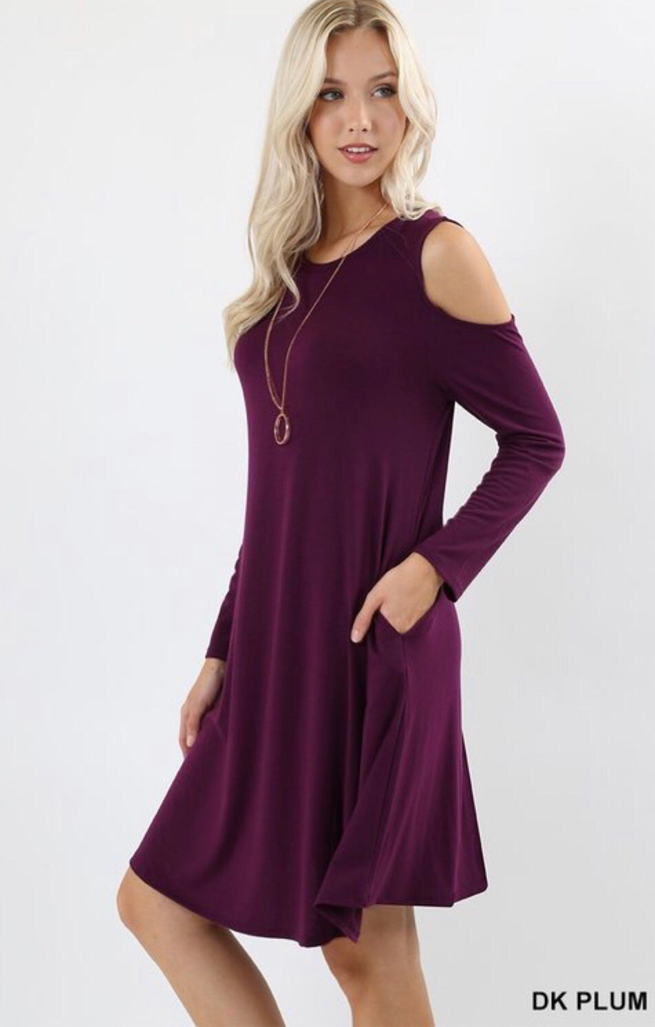 Trish Cold-shoulder Dress - Corinne an Affordable Women's Clothing Boutique in the US USA