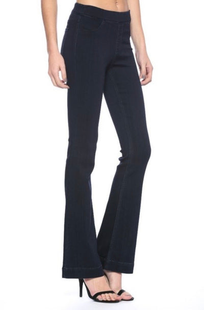 Lanie Trendy Ultra Stretch Pull-on Flares - Corinne Boutique Family Owned and Operated USA
