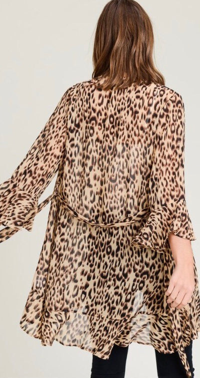 Tami Leopard Print Cardigan - Corinne an Affordable Women's Clothing Boutique in the US USA