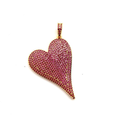 Pave’ Pink Crystal Heart by Karli Buxton - Corinne Boutique Family Owned and Operated USA
