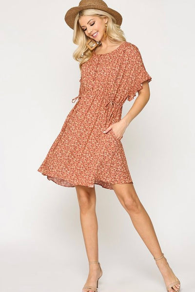 Farley Floral Print Dress - Corinne Boutique Family Owned and Operated USA
