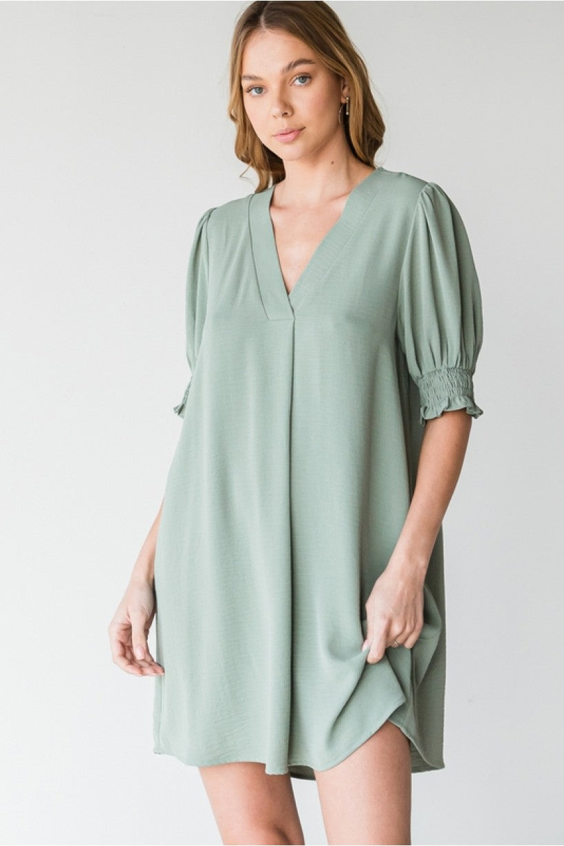 Sadie Sage V-neck Dress - Corinne Boutique Family Owned and Operated USA