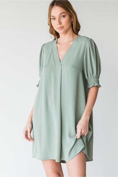 Sadie Sage V-neck Dress - Corinne Boutique Family Owned and Operated USA