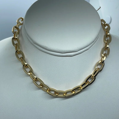 Heavy Matte Gold Chain by Jennifer Thames - Corinne Boutique Family Owned and Operated USA
