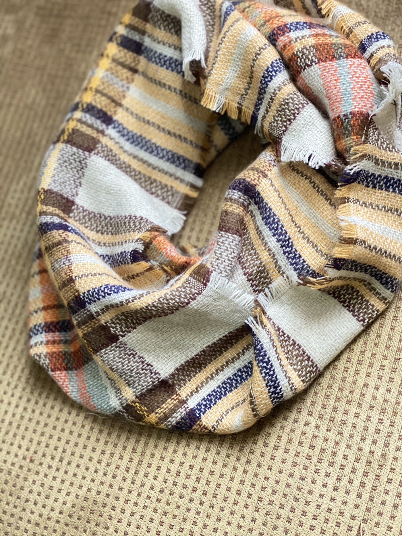Plaid Infinity Scarf - Corinne Boutique Family Owned and Operated USA