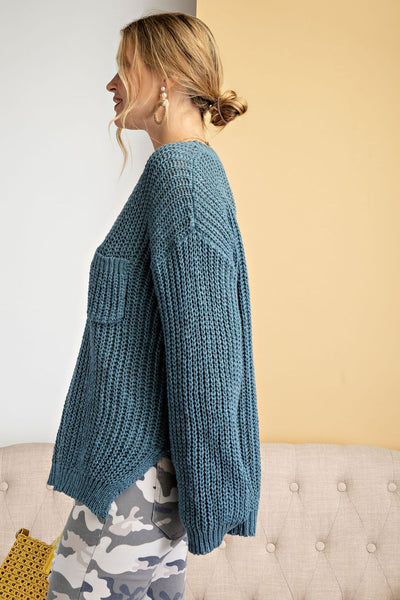 Eva Everyday Sweater - Corinne Boutique Family Owned and Operated USA